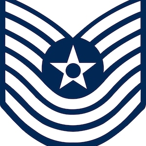 USAF, US Air Force,E7, 1967-1991, Master Sergeant, Enlisted, Sticker Decal, Military Emblem,  Patriotic Gift for Air Force Fans