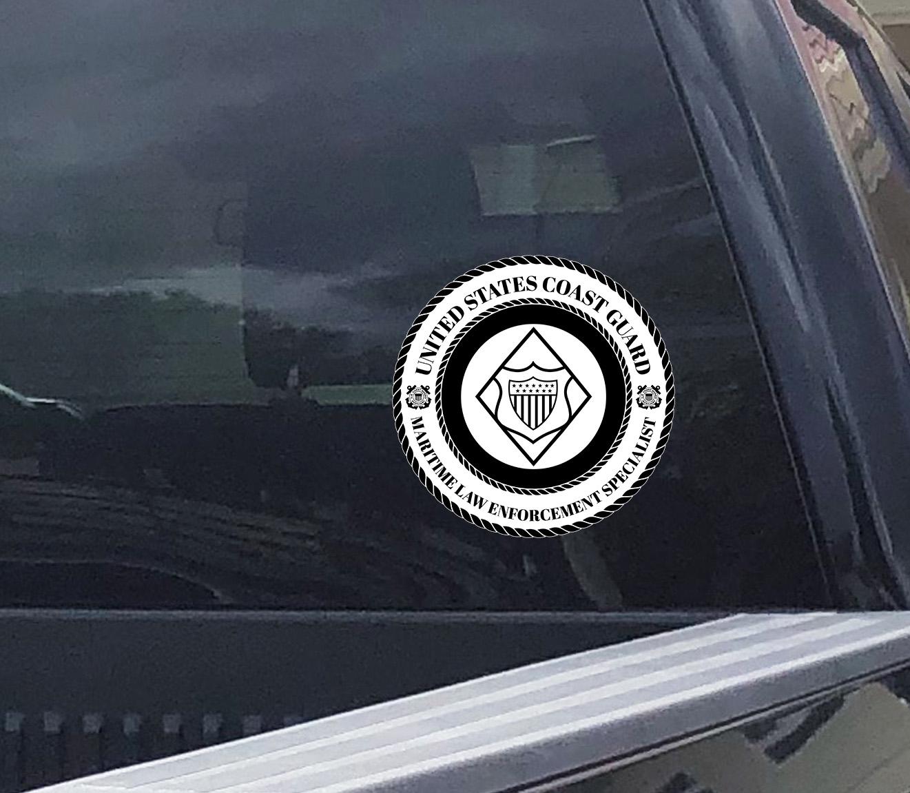 USCG, Law Enforcement, Coast Guard, Insignia, Decal, Sticker, Emblem ...