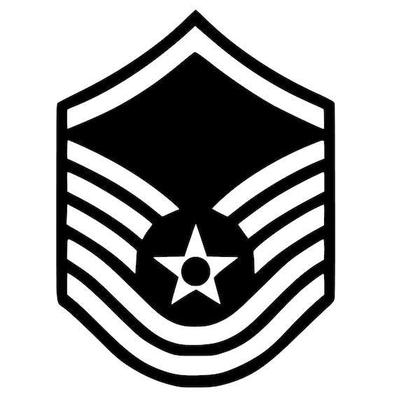 USAF US Air Force E7 E7 Master Sergeant Enlisted Etsy