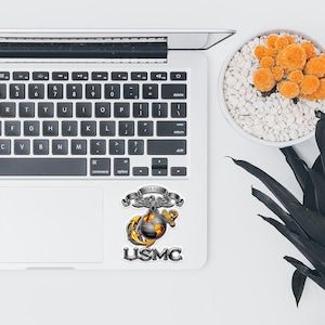 USMC, Marines, EGA, Eagle Globe Anchor, Marine Corps Gift, Car Sticker ...