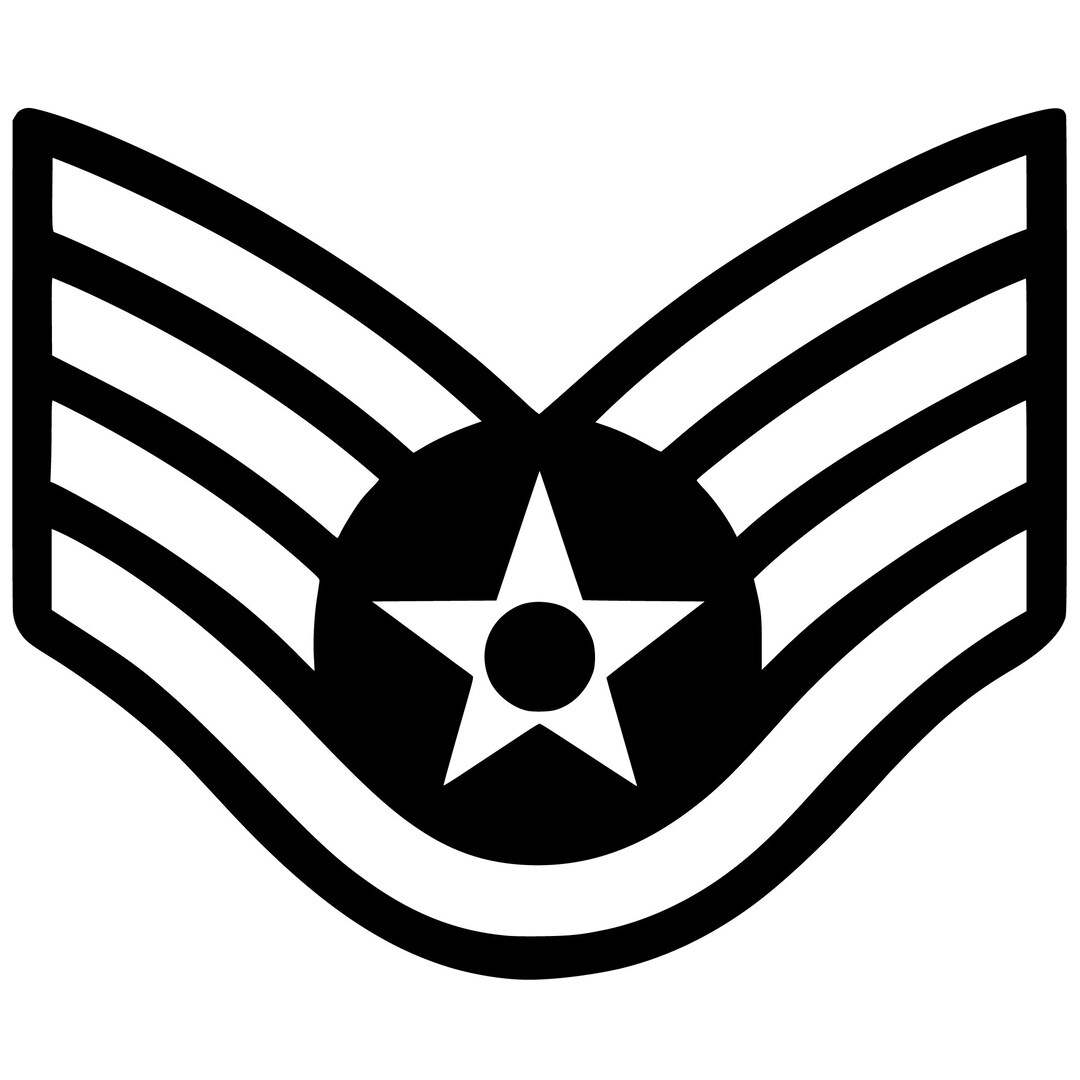 USAF US Air Force E5 E5 Staff Sergeant Enlisted Car Sticker Decal AF07