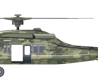 Helicopter, Military, Car Sticker, Decal, Army Helicopter Decal Sticker, Perfect Gift for Veterans, Military gift idea
