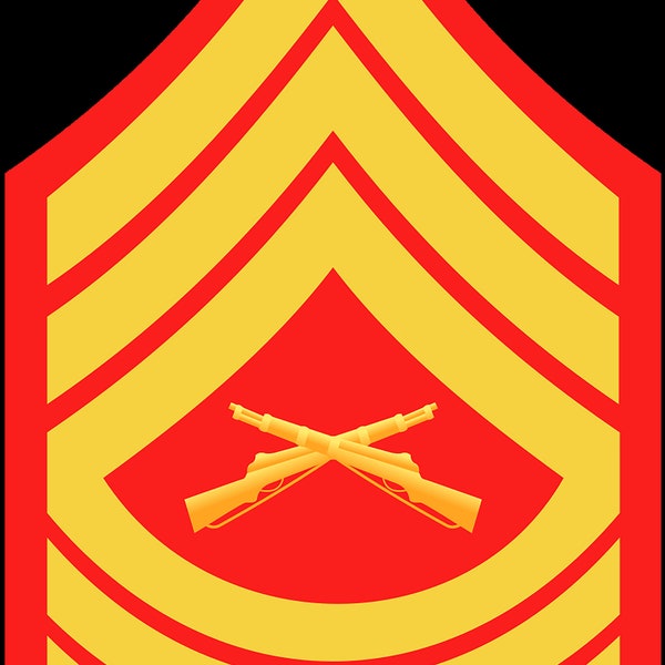 USMC -  Marine - E8 - E-8 - Master Sergeant - Enlisted -  Marine Corp - Marine Corp rank insignia - Semper FI - Car Sticker -  MC26  MV27