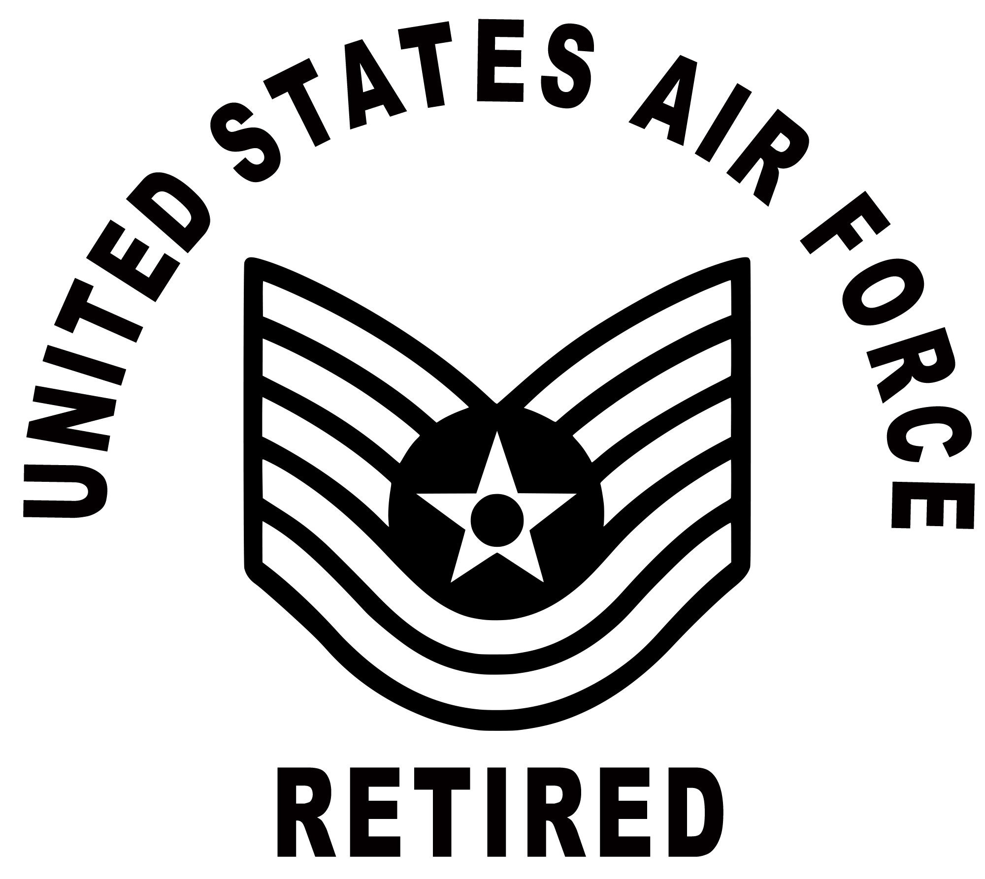 Vintage USAF Air Force E-6 Technical Sergeant Blue/Green Embroidered