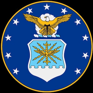 USAF,US Air Force 1, Air Force Sticker Decal, Military Emblem for Laptops Cars, Patriotic Gift for Air Force Fans