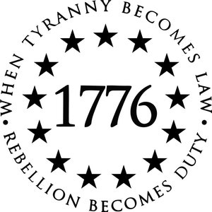 WE the People - Patriotic -Military - American flag - America - USA - Etsy - 1776 - Tyranny - Rebellion - Car Decal - Decal  P18