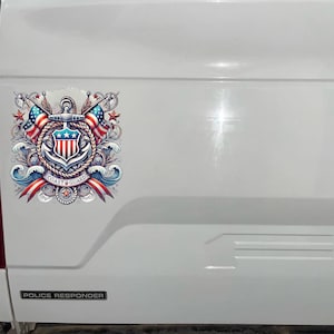 USCG - Coast Guard - Semper Paratus - Insignia - Car Sticker -  Car Decal -  Window Sticker -  Decal - Gifts - Military - Patriotic