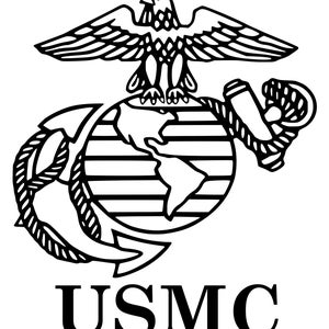 USMC Marine Eagle EGA Corp Marine Corp Semper FI Car Sticker Car Decal ...