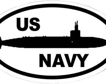 US Navy - USN - Subs - Submariner - Submarine - Car Sticker Car Decal Window Sticker  Decal  N22