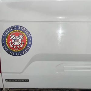 USCG - Coast Guard - Semper Paratus - Insignia - Car Sticker -  Car Decal -  Window Sticker -  Decal - Gifts - Military - Patriotic