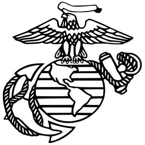 USMC Marine Eagle, EGA, Corp Marine Corp, Car Sticker Car Decal, Decal, Eagle Globe Anchor, Marine Corps gift