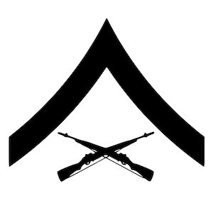 USMC, Marine - E3, Lance Corporal,Enlisted, Marine Corp,Marine rank insignia, Personalize Gear, Veteran gift, Military gift, Marine gift