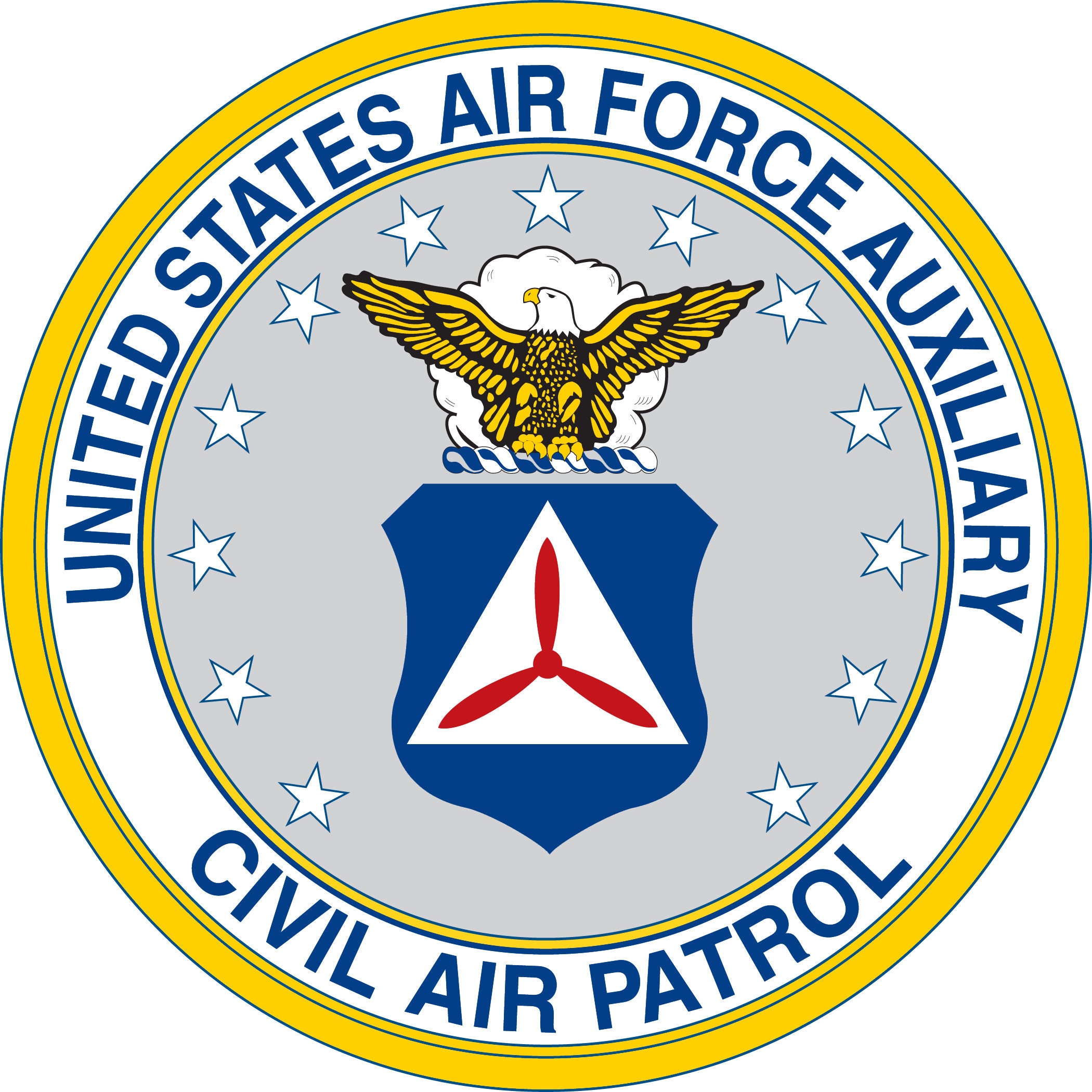 Civil Air Patrol Auxiliary, Emblem, Sticker, Patriotic Gift