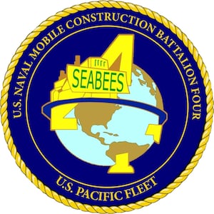 Seabees, MCB 4, Insignia, Tee shirt military style with logo design, comfortable casual wear for everyday, gift for veterans