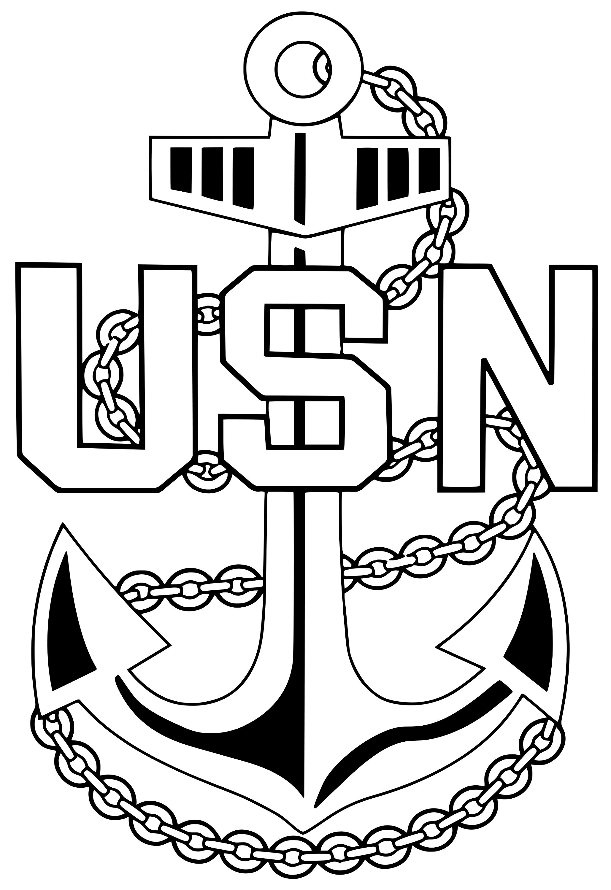 Chief Emblem Navy U.S. Navy Navy Logo Car Sticker Etsy