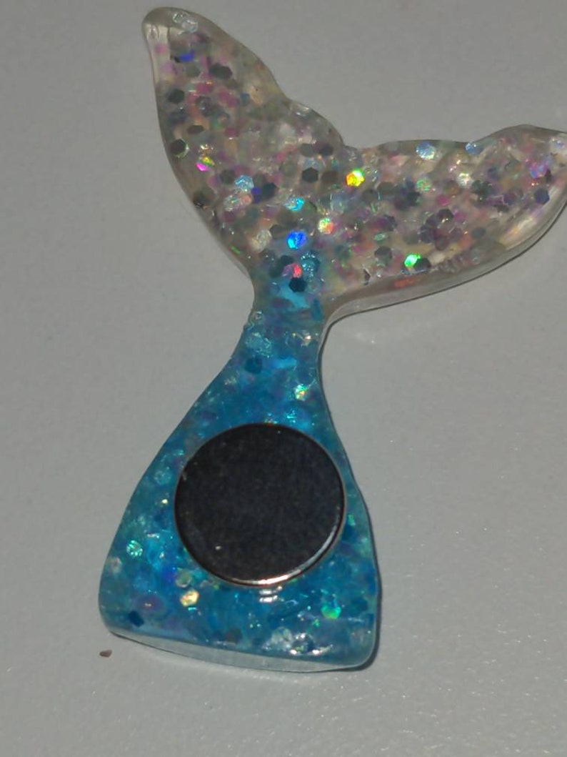 Resin blue mermaid tail cover