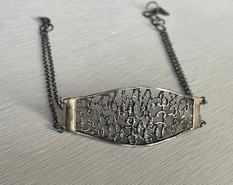 Sterling zilveren Armeense letters armband - Armeens alfabet armband sterling zilver 925, zilveren braceler Armeens cadeau, cadeau voor haar