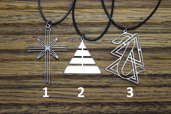 Scientology Cross pendant Stainless steel necklace Dianetics religion logo symbol emblem pin amulet talisman charm