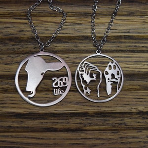 Tierbefreiung Front Anhänger Edelstahl Humam 269 Leben Tag Halskette Rechte Vegan Logo Symbol Amulett Kalb Kuh