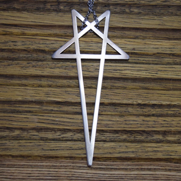 Rick Owens BIG Pentagram pendant Stainless steel dublicate necklace chain ramones sneakers hoodie shoes boots