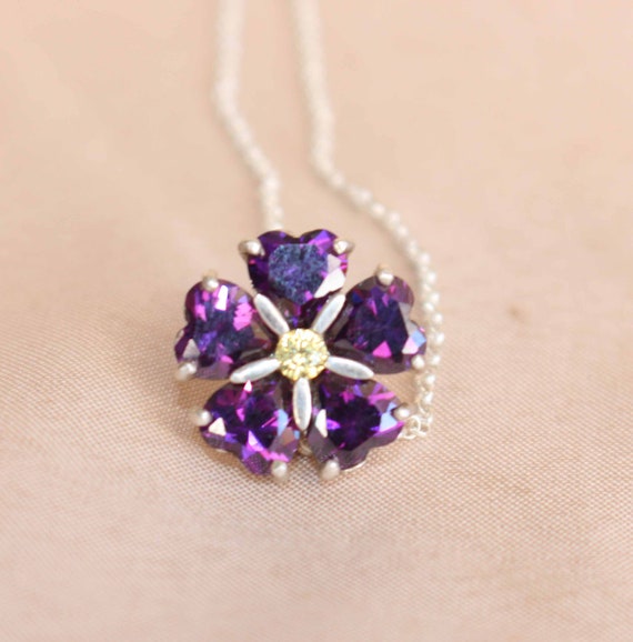 Anmoruk Forget Me Not Flower Sterling Silver 925 Armenian Etsy