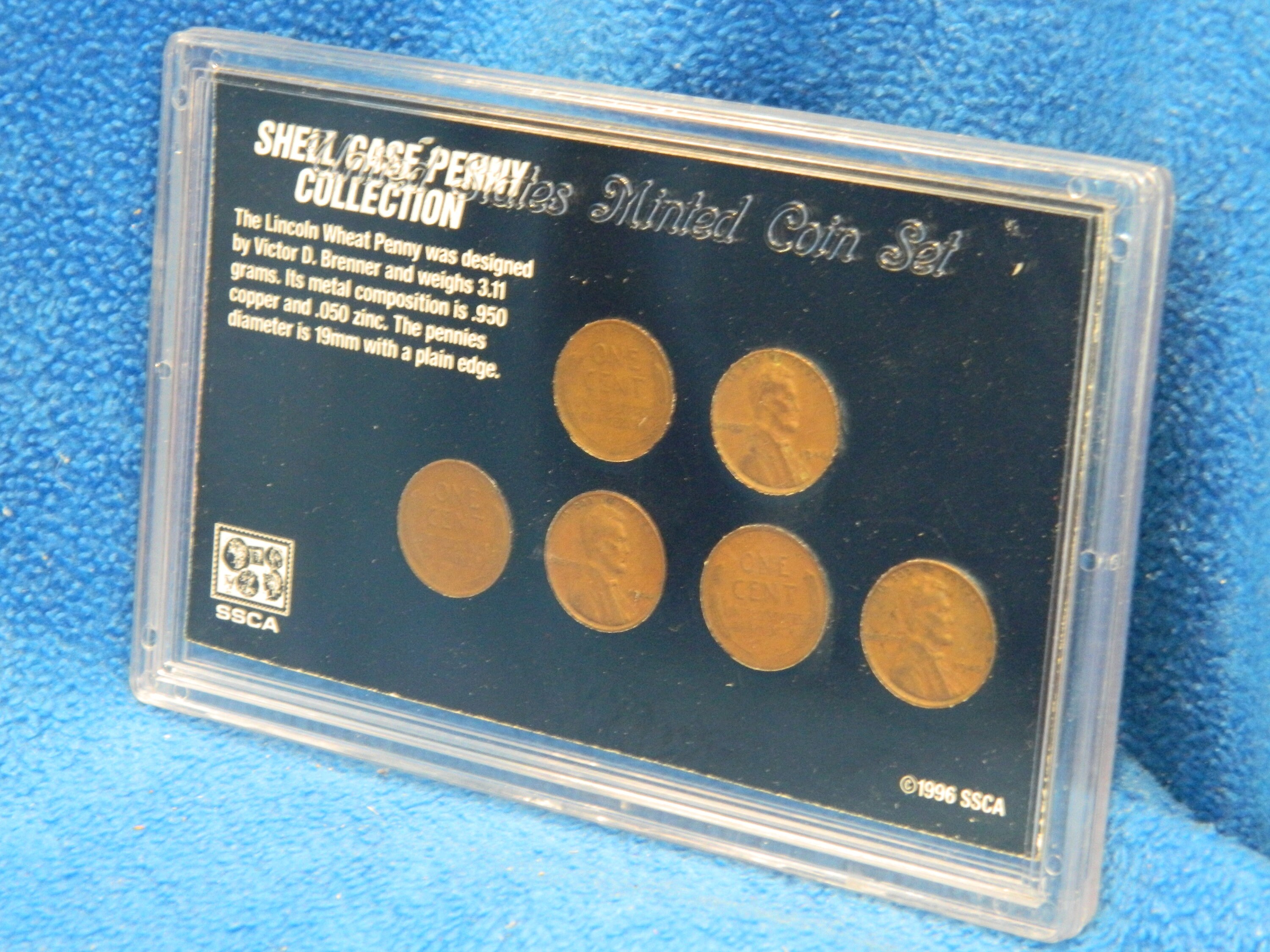 Shell Case Penny Collection and Lincoln Cents 1996 1982 Etsy