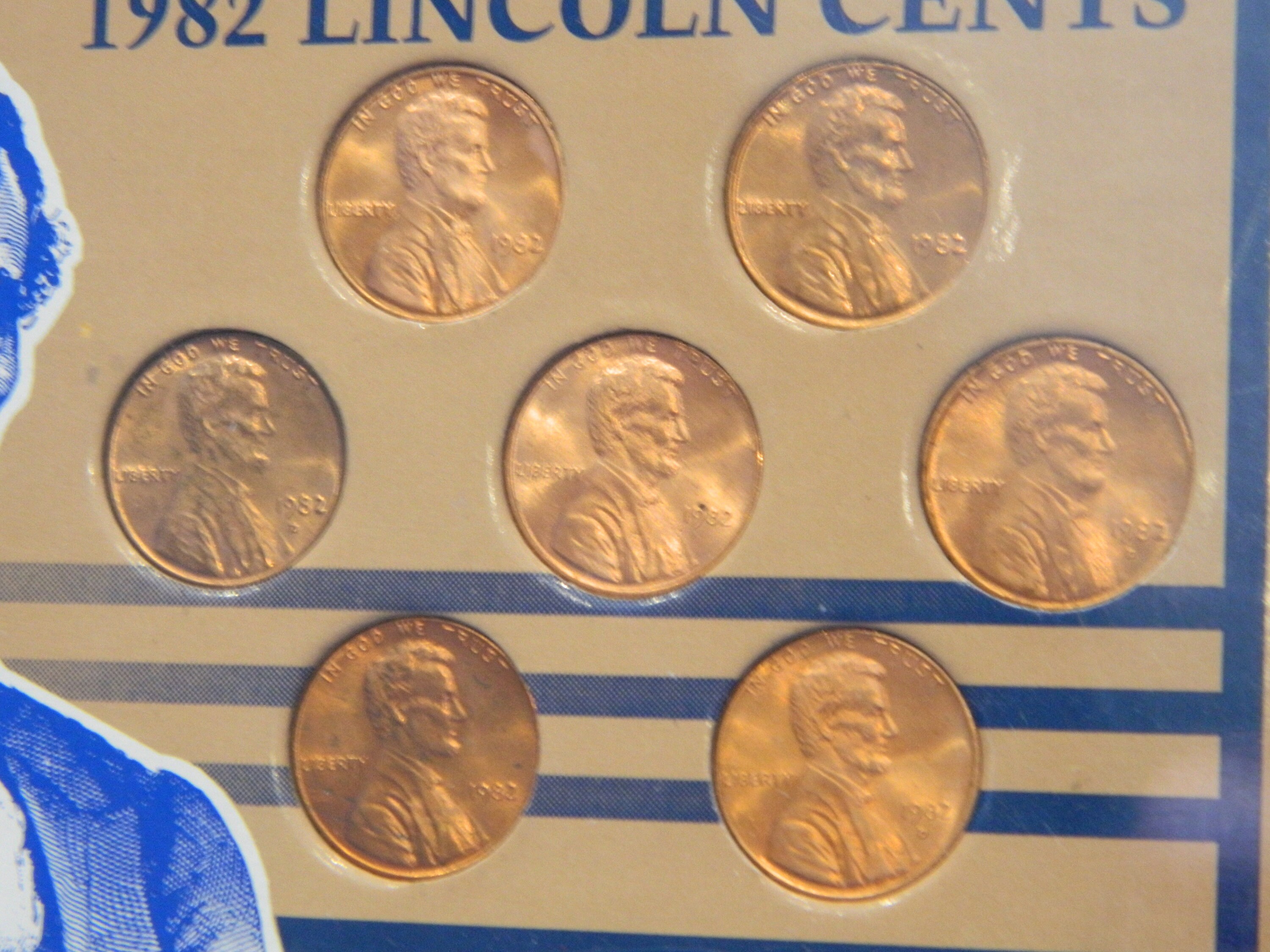 Shell Case Penny Collection and Lincoln Cents 1996 1982 Etsy