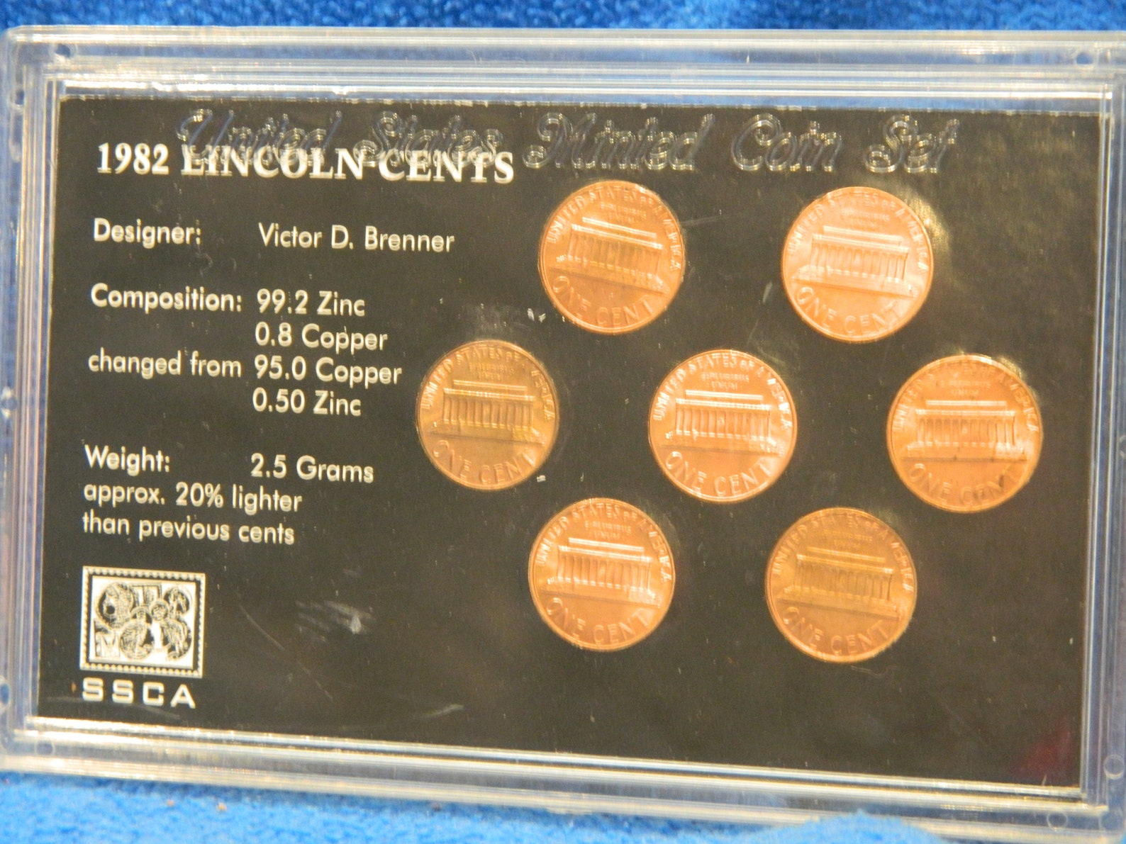 Shell Case Penny Collection and Lincoln Cents 1996 1982 Etsy