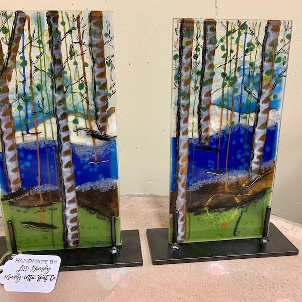 Fused Glass Stands Etsy
