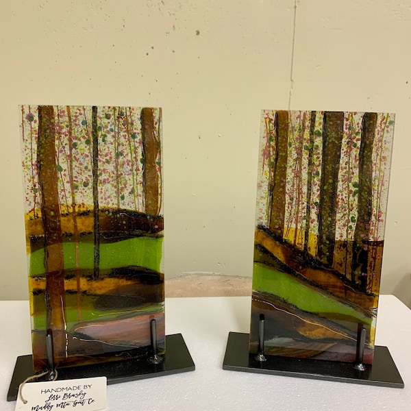 Fused Glass Panel Etsy