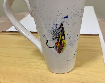 Custom handmade ceramic latte cup