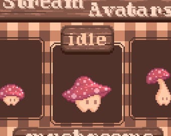 Mushroom Family StreamAvatars Pack