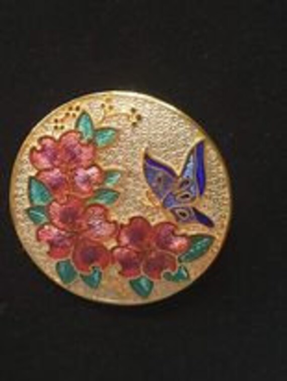 Vintage Jewelry Fabulous Cloisonné Enamel Butterf… - image 3