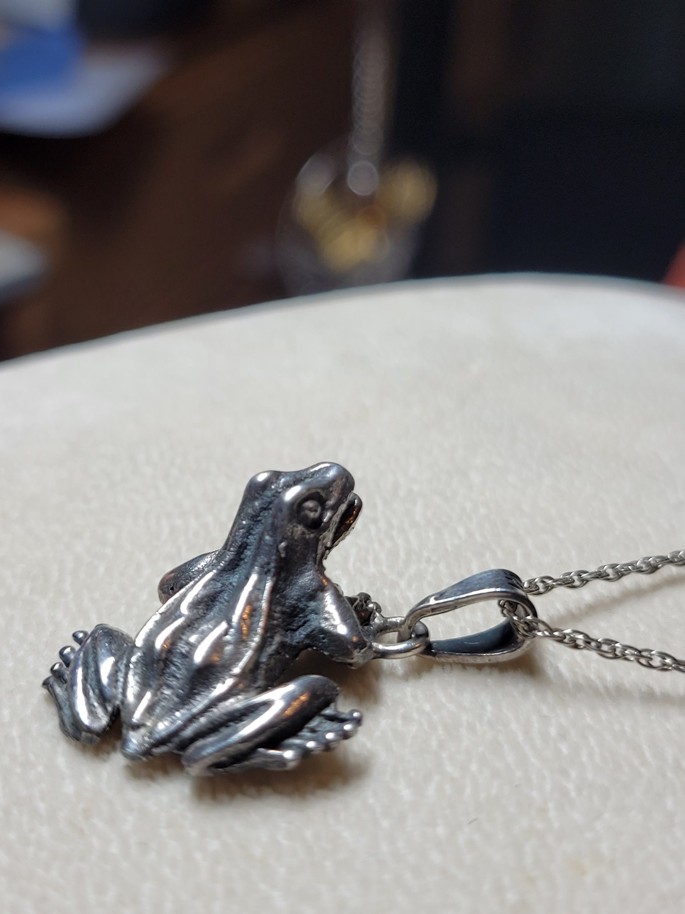 Buy Vintage Mexican Hand Made Sterling Silver Frog Pendant and Necklace  Online in India - Etsy