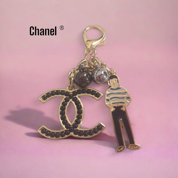 Exclusive CHANEL Bag Boy Key Chain Charm - RARE Limited Edition CC Ring, Elegant Fashion Accessory, Ideal Gift for Chanel Enthusiasts