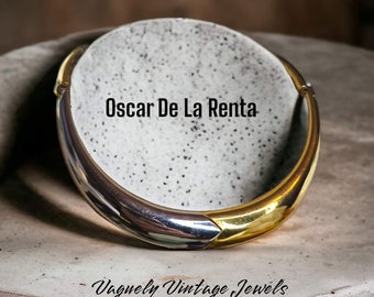 Raro ritrovamento girocollo vintage Oscar De La Renta - Collana di dichiarazione anni '70, regali perfetti per le donne, ritrovamento di gioielli unici