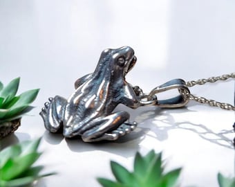 カナダ先住民族、スターリングシルバーのミニオーバルフロッグ