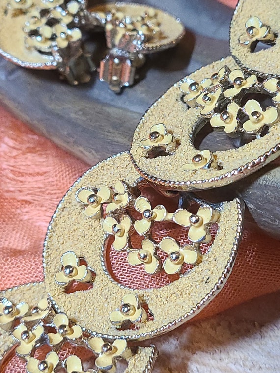 Unique Vintage  Bracelet and Earring Set - image 6