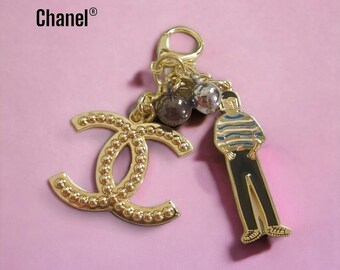 Chanel Bag Boy Key Chain Charm Exclusive RARE Limited Edition CC Ring for Elegant Fashion Lovers