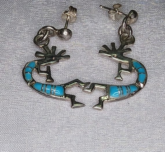 Pendenti Vintage Argento 925, Con Kokopelli Il Dio Della Fertilità