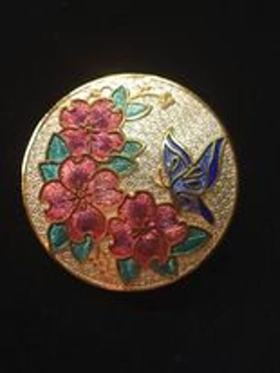 Vintage Jewelry Fabulous Cloisonné Enamel Butterf… - image 2