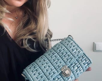 Plastic Canvas Bag Video Tutorial 1 Hour Step by Step | No Crochet | No Sewing | Beginner Friendly DIY Yarn Handbag PDF