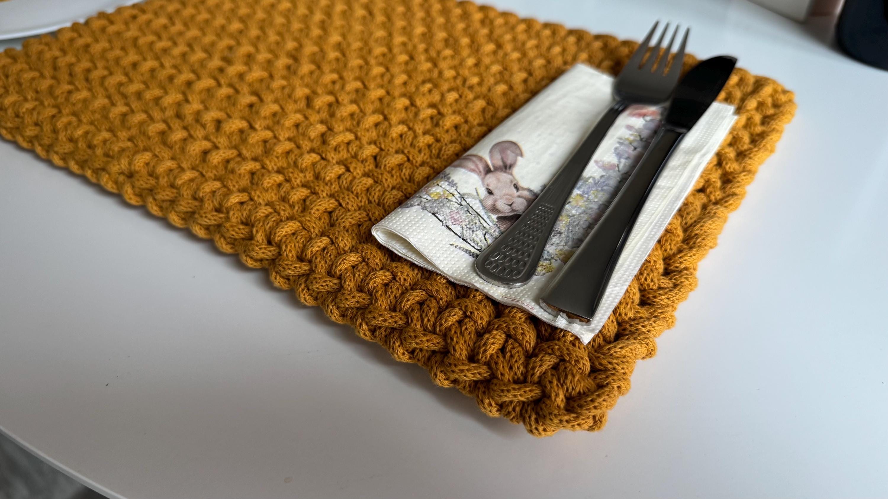 Crochet Rectangular Placemat Tutorial | Beginner Friendly Step-by-step ...