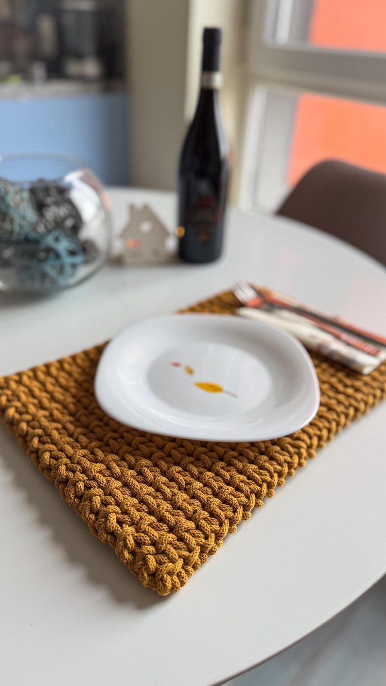 Crochet Rectangular Placemat Tutorial | Beginner Friendly Step-by-step ...