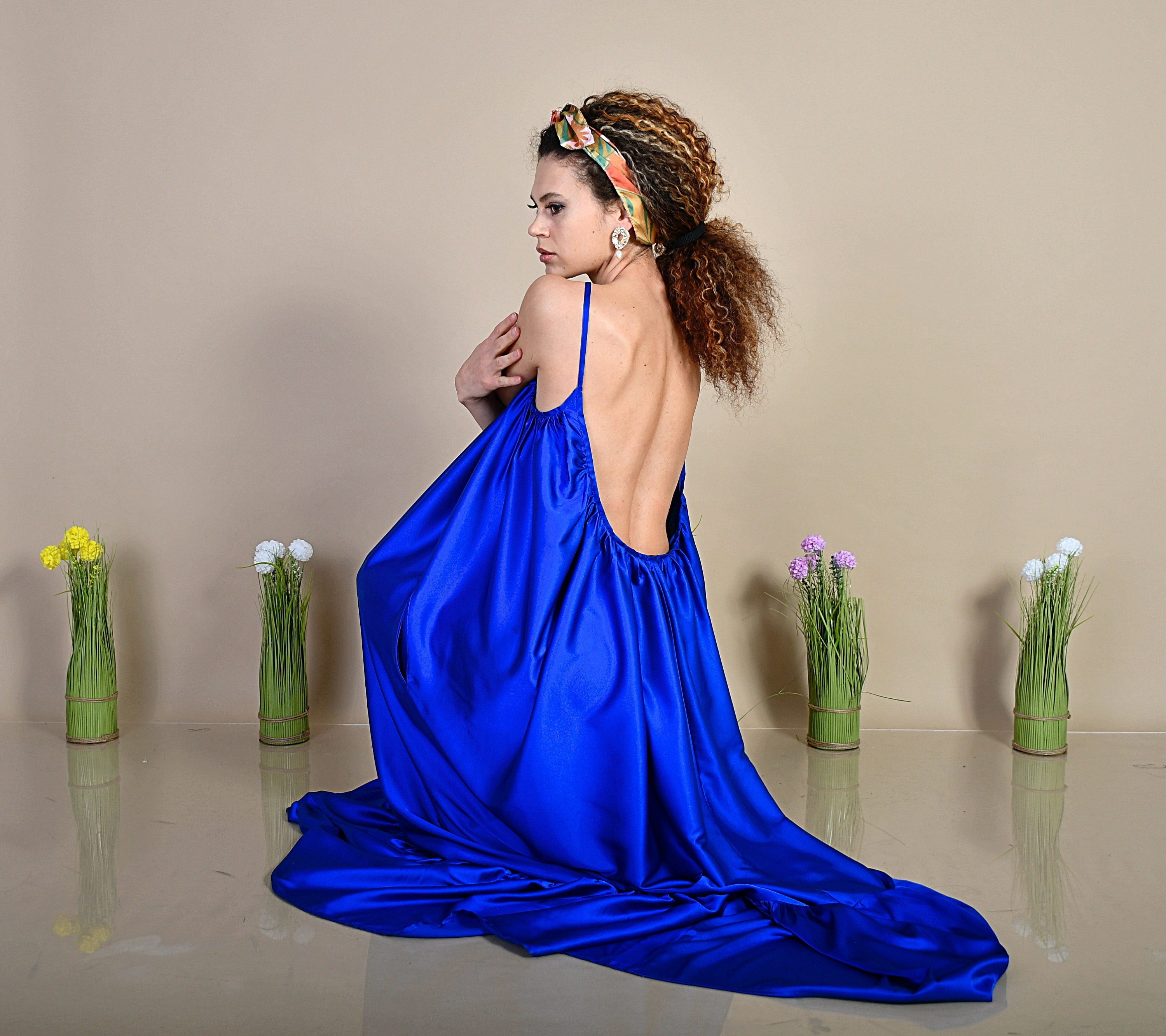 Vestido azul cobalto - Etsy España Vestido azul cobalto - Etsy España