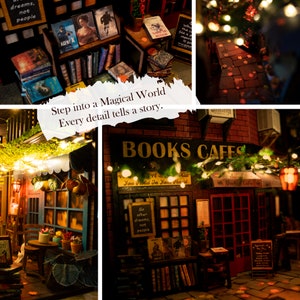 Dreamy MiniAlley Book Nook Cozy Magical Reading Booknook DIY kit Assembled image 2