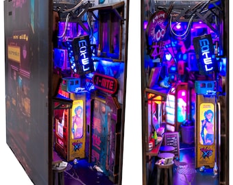 Neo Ramen MiniAlley – A Cyberpunk Diorama Booknook DIY kit