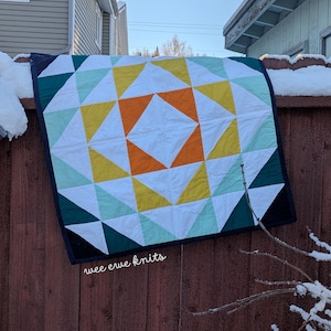 Sunrise Baby Quilt Pattern PDF* Easy Quilting Throw Blanket