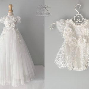 Baptism dress, christening gown, baptism dress for baby girl, infant baptism dress, blessing baby dress white dress