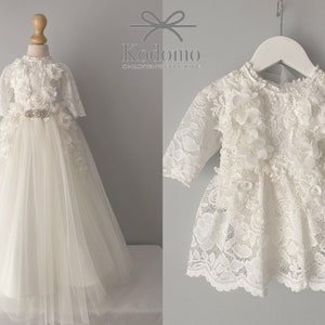 Christening dress, Tulle christening gown, christening gown, baptism dress, baptism gown, personalization